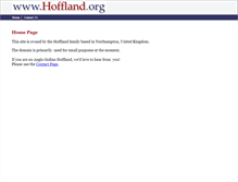 Tablet Screenshot of hoffland.org